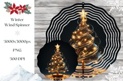 3D Christmas Tree Wind Spinner Design, Christmas Tree PNG Product Image 1