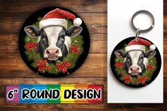 Noel Charm Sublimation Circle Ornament Art Product Image 1