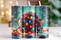 Christmas Lights Tumbler Wrap | Christmas | Sublimation Product Image 1