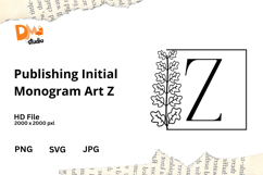 Publishing Initial Monogram Art Product Image 1