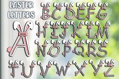26 Easter Letter Ornament Bunny Tail Alphabet Laser Gift SVG