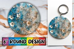 Sublimation Spring Bouquet Round Design Petal PNG Product Image 1