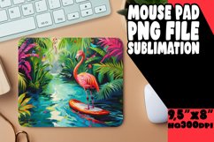 Vibrant Flamingo Mouse Pad - Sunny Serenade Product Image 1