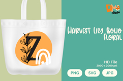 Harvest Lily Boho Floral Monogram Product Image 1