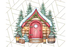 Christmas North Pole Village PNG Clipart, Cute Holiday Art Product Image 2