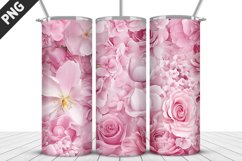 Flowers Tumbler Wrap | Sublimation Design | Tumbler PNG Product Image 1