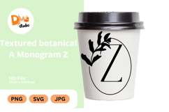 Textured Botanical Monogram Product Image 1