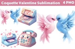 Coquette Valentine Sublimation Clipart PNG Product Image 1