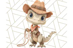 Dinosaur Costume Clipart, Cute Dinos in Halloween Outfits Product Image 2