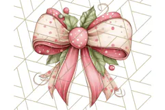 Muted Cozy Christmas Bows PNG Clipart, Winter Holiday Png Product Image 2