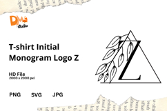 T-shirt Initial Monogram Logo Product Image 1
