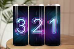 Festive Happy New Year Tumbler Wrap 2026: 20oz Skinny Tumble Product Image 1
