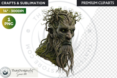 Fantasy Forest Spirit Clipart PNG, Enchanted Nature God Product Image 1