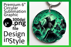 Sophisticated Round Design for Coasters , Horror Halloween Product Image 1