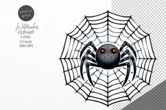 Halloween clipart, Spider clipart, Autumn clipart Product Image 1