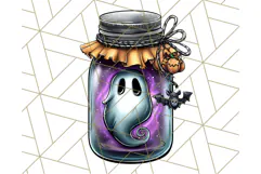 Halloween Monster Clipart PNG, Monsters in Jars, Spooky Png Product Image 2