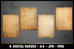 4 Vintage Digital Papers I Junk Journal Pages Product Image 2