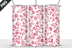 Valentine Flowers Tumbler Design | Valentine Tumbler Wrap Product Image 1