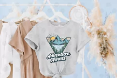 Adventure Awaits Sublimation PNG | Summer PNG| Camping PNG Product Image 3