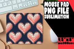 Bright Mouse Pad Design Sublimation, Heart Product Image 1