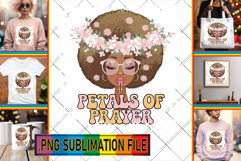 RADIANT PNG Art for TSHIRTS, Praying Woman Product Image 1