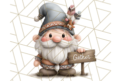Fall Gnome Clipart PNG Cute Thanksgiving Gnomes Product Image 2
