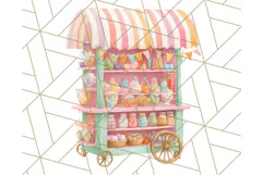 Haunted Sweet Shoppe PNG Clipart, Pastel Halloween Bakery Product Image 2