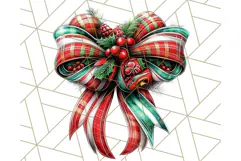 Bright Shiny Christmas Bows PNG Clipart, Winter Holiday Png Product Image 2