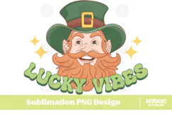 Happy St Patrick's Day PNG DTF Irish Lucky Leprechaun Beer Product Image 1