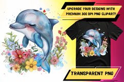 Playful Watercolor Fauna Sublimation Illustration - PNG Product Image 1