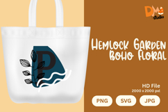 Hemlock Garden Boho Floral Monogram Product Image 1