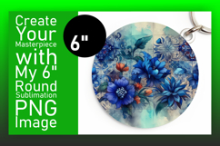 Trendy Circle Design for Keychains , Watercolor Patter Product Image 1