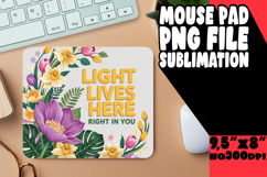 TIMELESS DESK PAD FUN PNG, Flower Quote Product Image 1