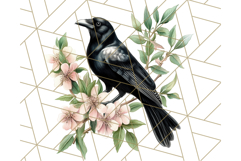 Vintage Song Bird Clipart PNG, Botanical Bird Art Clip Art Product Image 2