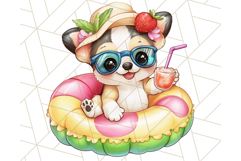 Cute Animal Pool Floaties PNG, Summer Beach Swimming Clipart Product Image 2