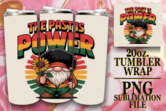 Lively smiles 20oz tumbler wrap, Juneteenth Product Image 1