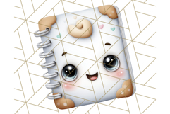 Simple School Supplies Clipart, Cute Classroom PNG Product Image 2