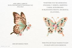 Brushstrokes Summer Butterfly Clipart Product Image 2