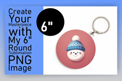 Artistic Circle Design Car Coaster , Snowman Product Image 1