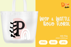 Wisp &amp; Wattle Boho Floral Monogram Product Image 1