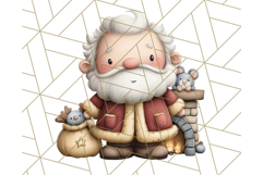 Storybook Santa &amp; Friends PNG Clipart, Christmas Png Clipart Product Image 2