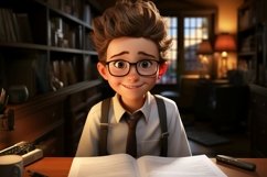3D Character Boy Financial Advisor with relevant environment Product Image 1