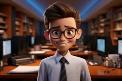 3D Character Boy Financial Advisor with relevant environment Product Image 1