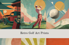 Retro Golf Wall Art Set, Vintage Golf Poster Collection Product Image 2