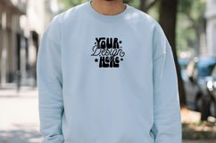 Gildan 18000 Light Blue Mockup, Mockup Product Image 1