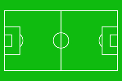 Simplified soccer field or football pitch background Product Image 1