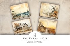 Junk Journal Digital Paper Bi-fold Product Image 1