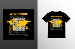 Worldwide writing design, suitable for screen printing Product Image 1