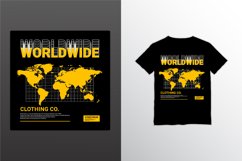 Worldwide writing design, suitable for screen printing Product Image 1