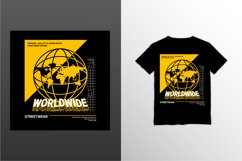 Worldwide writing design, suitable for screen printing Product Image 1